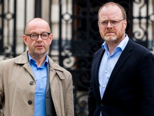 Journalists Barry McCaffrey and Trevor Birney who discovered police use of RIPA