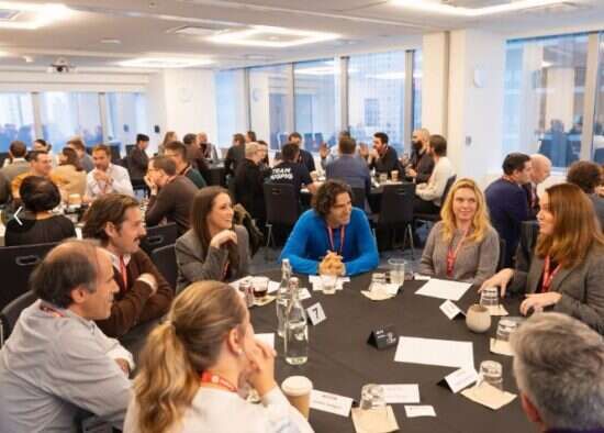 Round-table discussions at Press Gazette's Media Strategy Network USA event in New York in November 2024