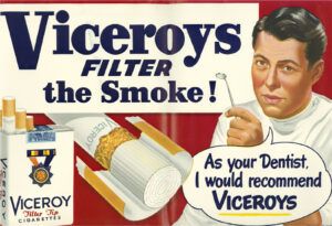 An ad for Viceroy Cigarettes.