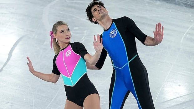 Canadian ice dancers Piper Gilles and Paul Poirier compete in the rhythm dance segment at the ISU Grand Prix Final on Dec. 6, 2024, in Grenoble, France.