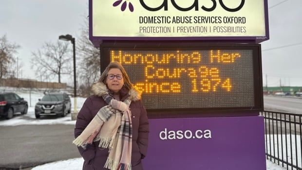 Diane Harris is executive director of Domestic Abuse Services Oxford (DASO), east of London. Her emergency crisis shelter is the only one in Oxford County and serves a population of 128,000 in eight municipalities and several small towns.