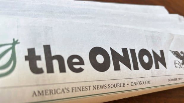 A copy of the satirical outlet The Onion is seen Thursday, Nov. 14, 2024, in Little Rock, Ark.