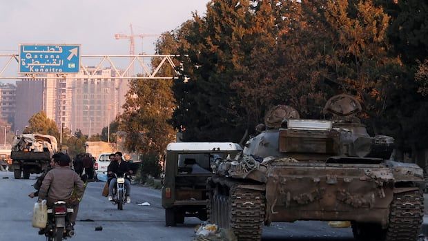 A picture of a street in Syria