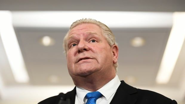 Ontario Premier Doug Ford makes an announcement at The Ottawa Hospital's Civic campus March 25, 2022.