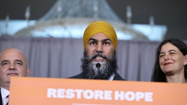 NDP Leader Jagmeet Singh speaks at a news conference held at the Lithuanian House in Toronto’s west end on Thursday, Sept. 5, 2024, a day after breaking a political pact called the supply-and-confidence agreement with the federal Liberals.