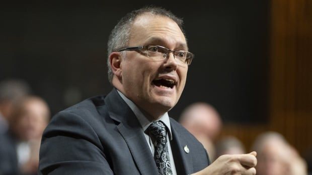 A man with thin grey hair stands up in the House of Commons