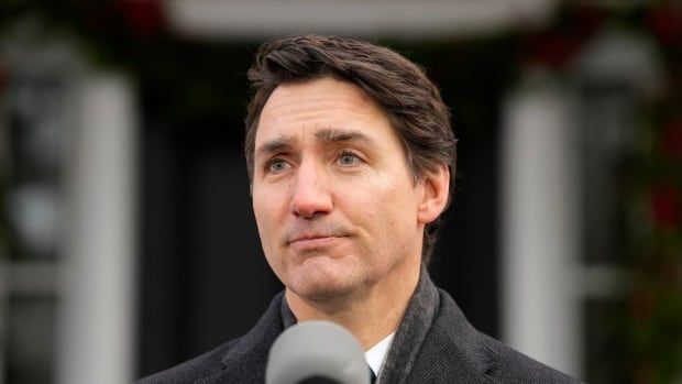 Looking emotional,  Justin Trudeau makes an announcement outside Rideau Cottage that he will resign as prime minister and the leader of the Liberal party following a leadership contest.