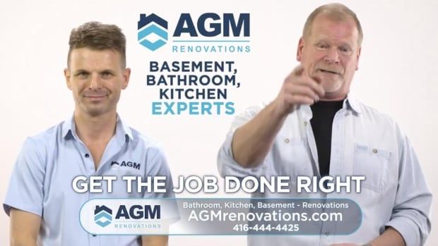 Mike Holmes appears in an AGM ad. 