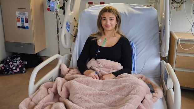 Hailey Merrylees, 17, from London, Ont., has to travel to the University of Florida in March to receive proton beam radiation therapy for her brain tumour because the treatment isn't available in Canada yet. Although OHIP is paying for the treatment, her family is incurring costs for travel, meals and living accommodations for a minimum of four weeks. 