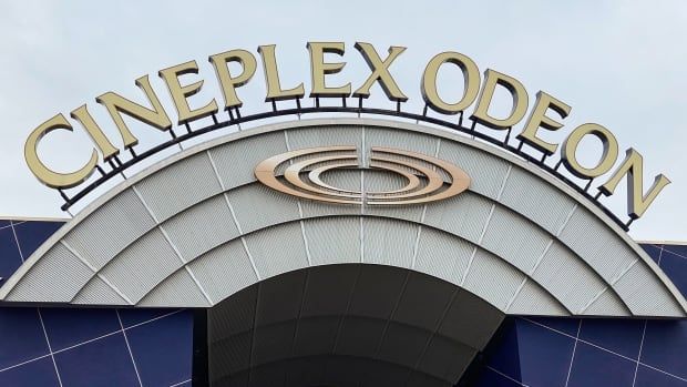 The top of a Cineplex Odeon movie theatre.