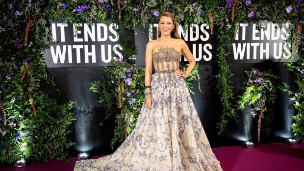 Blake Lively on the red carpet for her new movie, It Ends With Us.