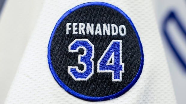 Photo of uniform patch to be worn by Los Angeles Dodgers players during the World Series and 2025 MLB season in honour of late pitcher Fernando Valenzuela