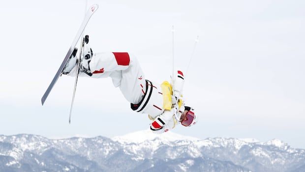 File photo of Canada's Mikael Kingsbury competing in Bakuriani, Georgia on February 25, 2023.