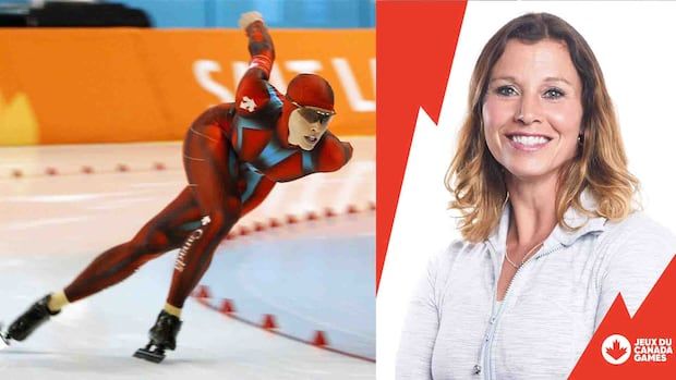 Olympian Catriona LeMay Doan drops by CBC Sports to talk to Anastasia Buscis