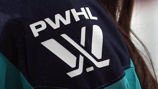  A closeup of the PWHL logo prior to a December 18, 2024 regular-season game between the hometown New York Sirens and Toronto Sceptres at Prudential Center in Newark, New Jersey.