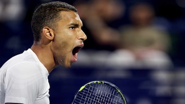 Felix Auger-Aliassime defeated Quentin Halys of France Friday 5-7, 6-4, 6-3 and will play Saturday for a third ATP tournament win in a row.