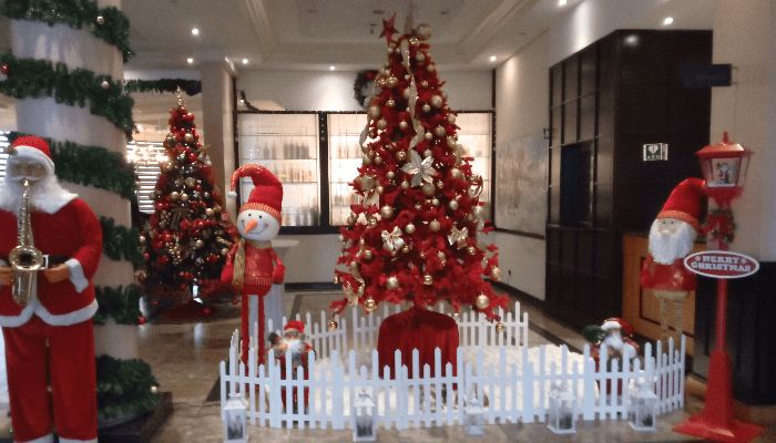 Ogenyi Place, one of the tallest hotels in Garden City, lights up the arena for Christmas