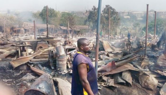 Midnight fire razes Anambra market, destroys goods