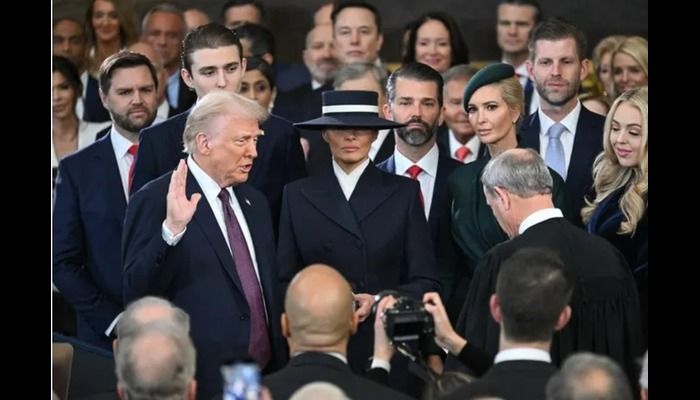 Donald Trump sworn in