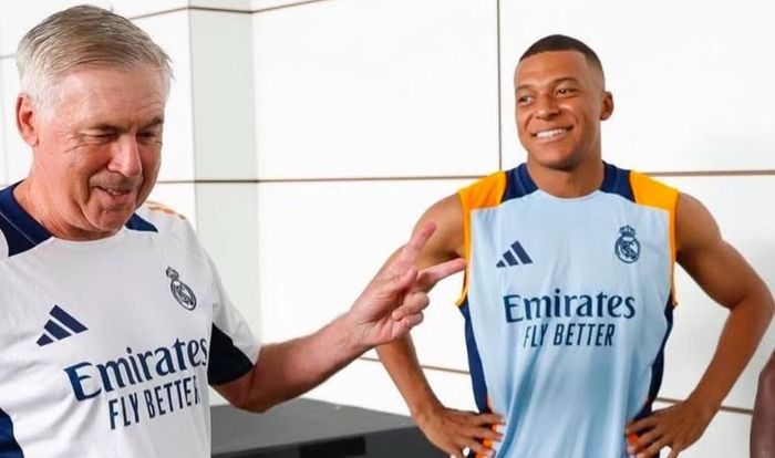 Ancelotti-Mbappe