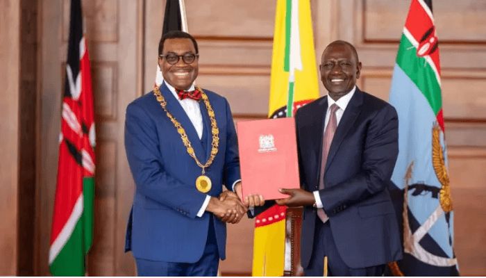 Adesina conferred with Kenya’s highest national award