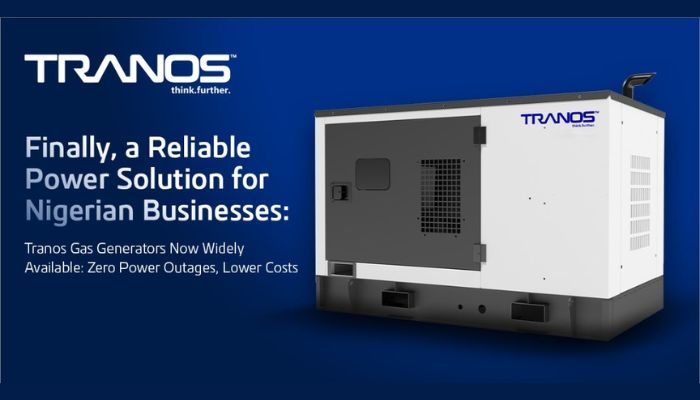 Finally, a Reliable Power Solution for Nigerian Businesses: Tranos Gas Generators Now Widely Available: Zero Power Outages, Lower Costs