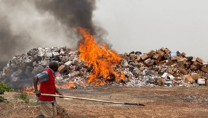 NAFDAC destroys fake drugs worth N1trn in Anambra