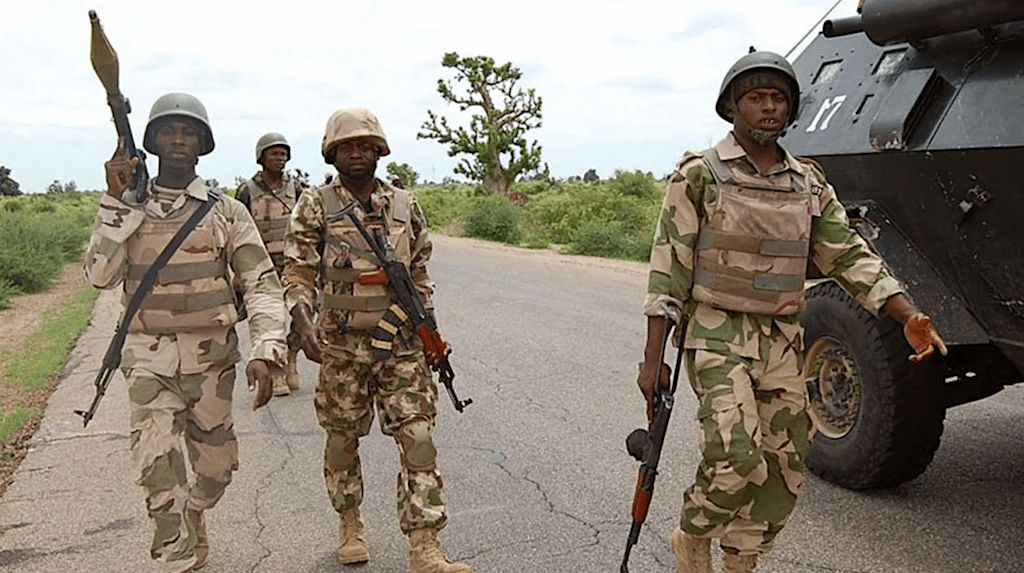 Gallant men of the Nigerian Army