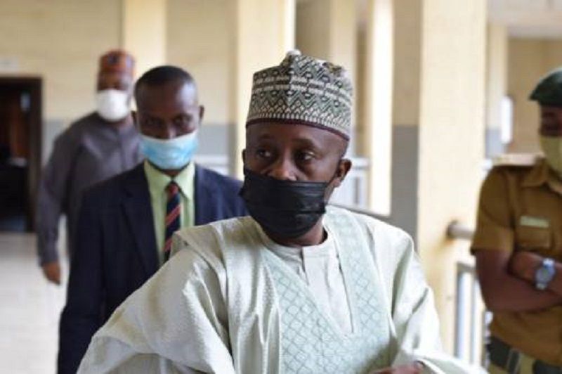 Farouk Lawan, lawmaker accused of receiving a $500,000 bribe from billionaire Femi Otedola.