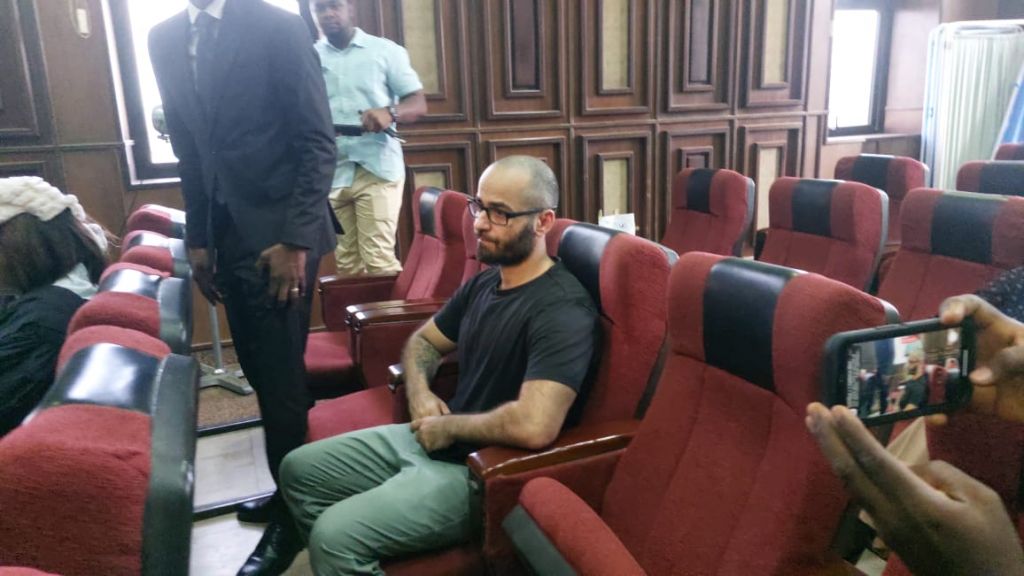 Binance official, Tigran Gambaryan, arrives Federal High Court in Abuja on Thursday ahead of arraignment over alleged money laundering and tax evasion. Photo Credit: Ameh Ejekwonyilo