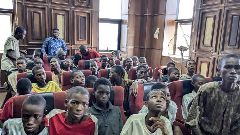 The children in court (PHOTO CREDIT: Punch)