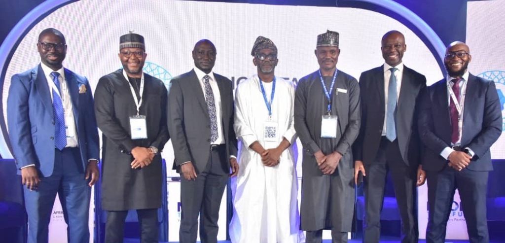 L-R: Chief Executive Officer, Marble Capital, Akeem Oyewale; Managing Director, CardinalStone Real Assets, Mohammed Garuba: Vice Chairman, Noor Takaful Insurance Limited, Aminu Tukur; Outgoing Chairman, Noor Takaful Insurance Limited, Muhtar Bakare; Deputy Commissioner, National Insurance Commission(NAICOM), Jankara Jimada; Executive Director, ARM Investment Managers, Mounir Bouba and Head, Investment Management and Research, Lotus Capital Halal Investments, Ndako Mijindadi during the second edition of African Takaful and Non-Interest Finance conference organized by Noor Takaful Insurance Limited and held in Lagos on Tuesday