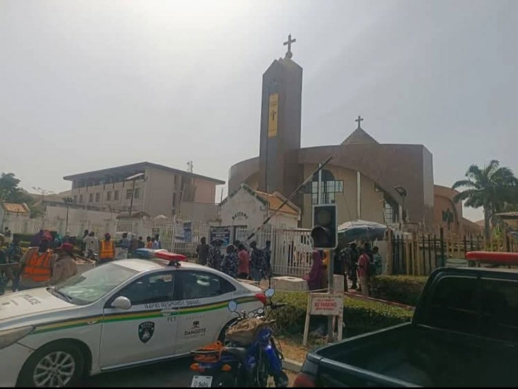 Location of the stampede at the Holy Trinity Catholic Church, Maitama