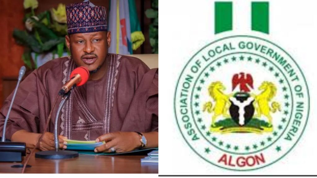 Governor Dikko Umaru Radda & ALGON logo