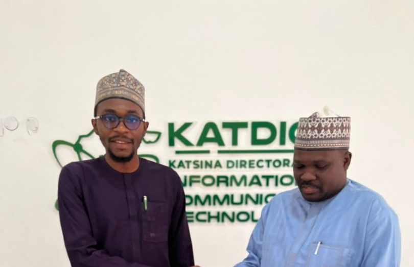 The Director-General of KATDICT, Naugal Ahmed and the Coordinator of KYCV, Kabir Abdullahi Kofar Soro