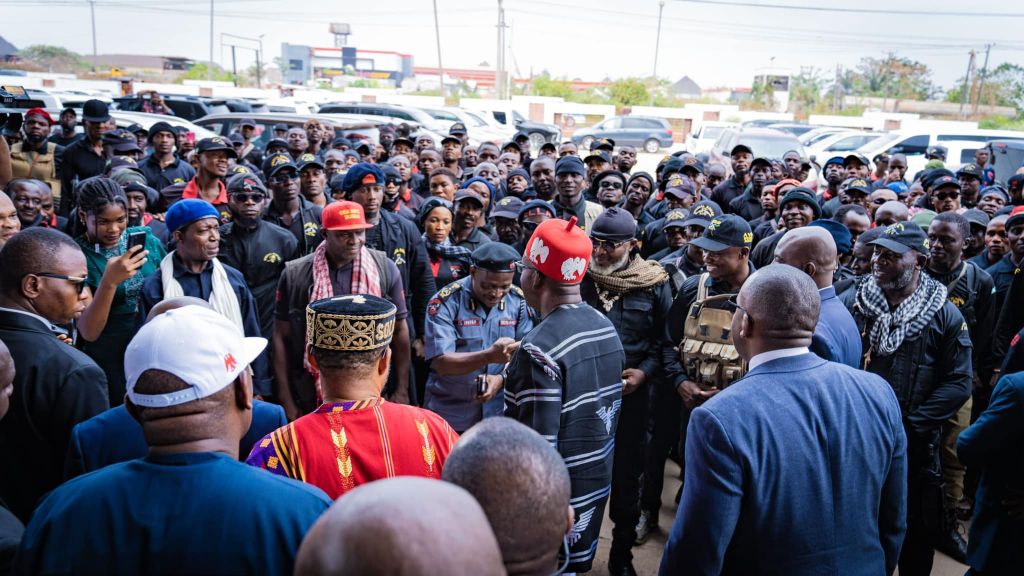 Governor Charles Soludo of Anambra State launching the new security outfit