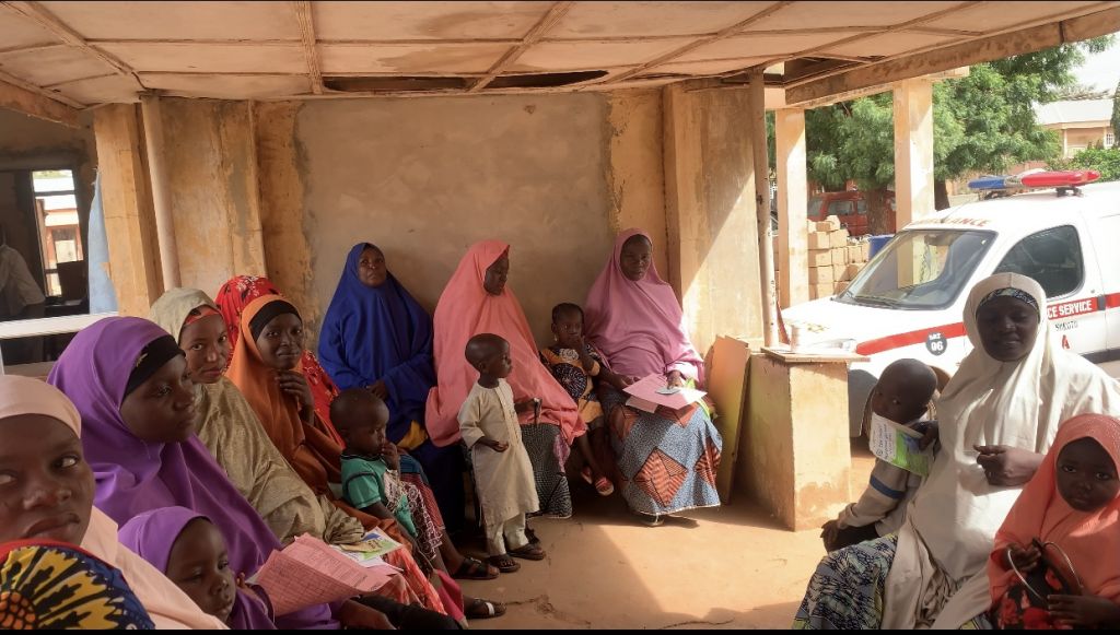 cross section of pregnant women at their antenatal clinic in Mabera