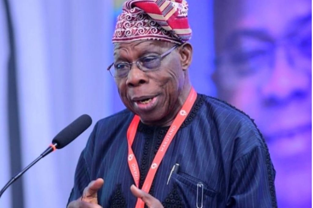 Former President Olusegun Obasanjo speaking at a function in Lagos [PHOTO: NAN]