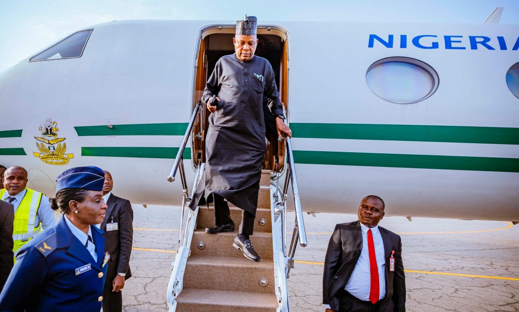 Shettima returns to Nigeri