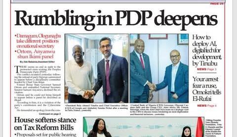 Inside Nigerian newspaper headlines