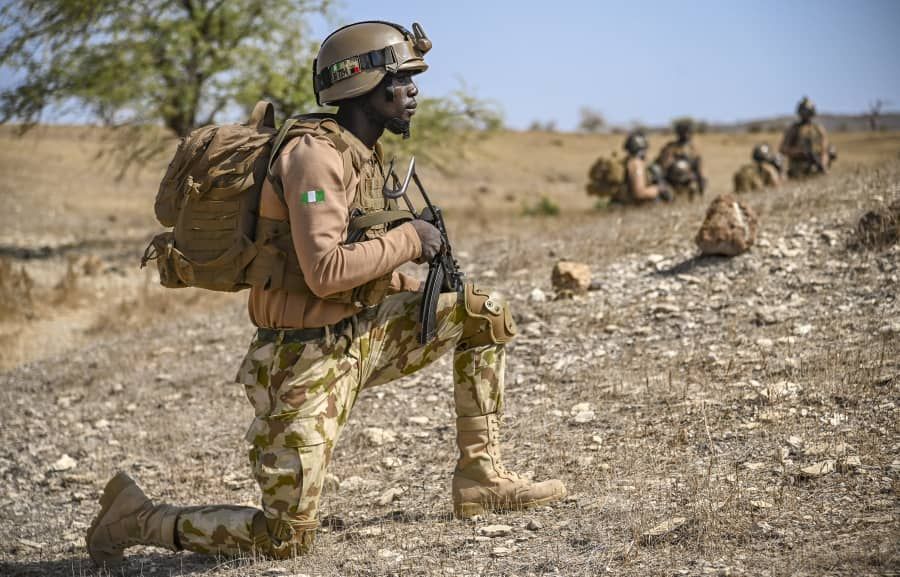 Troops on day 1&2 of Ex FLINTLOCK. USArmy Counter Terrorism exercise with Nigerian Navy SBS and 707 SF Bde are working as a Special Operations Task Unit alongside #Senegal, Morocco, Burkino Faso and Cameroon #USAfricaCommand #Flintlock20. [PHOTO CREDIT: Official Twitter account of UK in Nigeria]