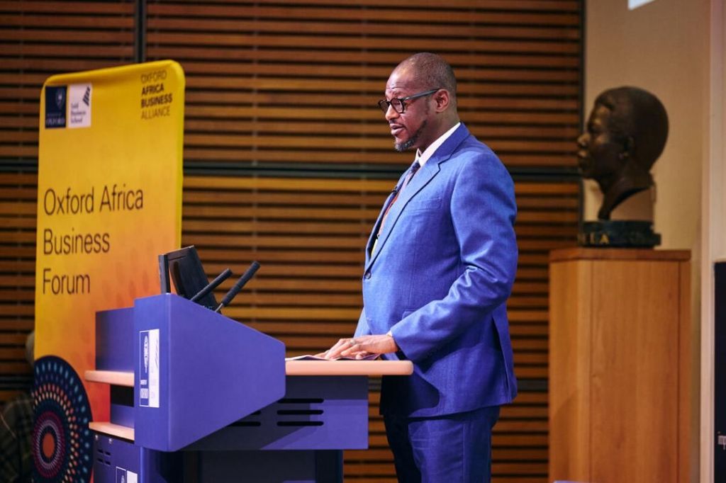 Governor Radda speaking at the Saïd Business School, University of Oxford.