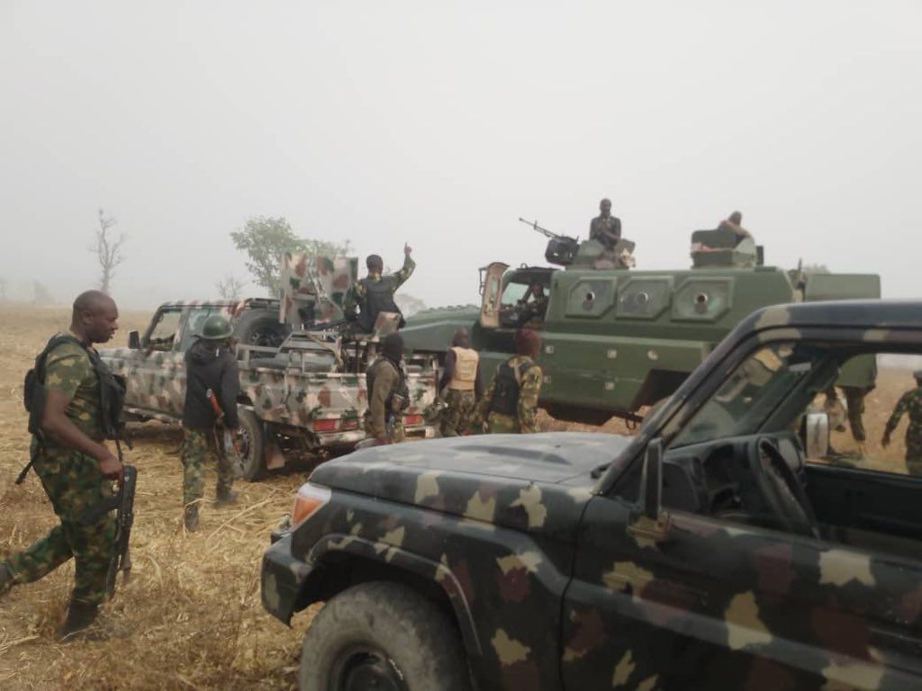 FILE PHOTO: Troops of the Nigerian Army. [PHOTO CREDIT: Official Twitter handle of the Nigerian Army @HQNigerianArmy]