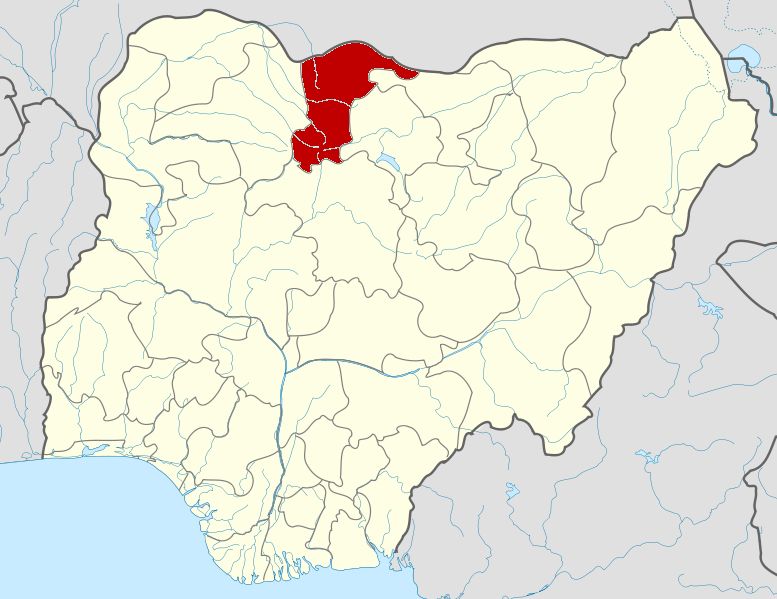 Katsina State on map