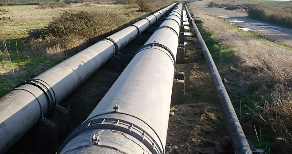 An oil pipeline