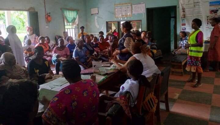 Health screening exercise scene