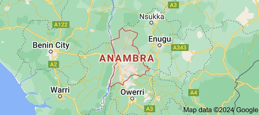 Map of Anambra