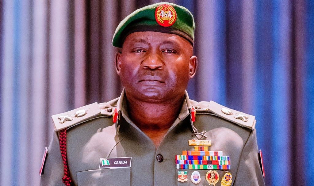 The Chief of Defence Staff (CDS), Christopher Musa