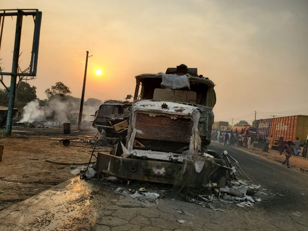 Niger State Tanker explosion scene