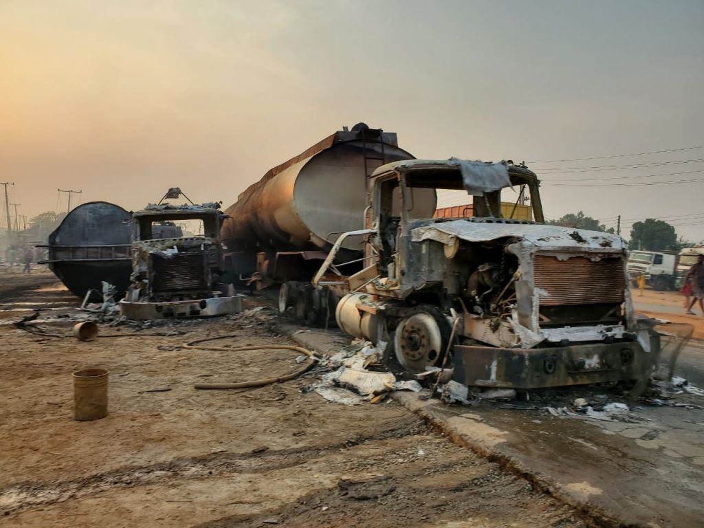 Niger State Tanker explosion scene